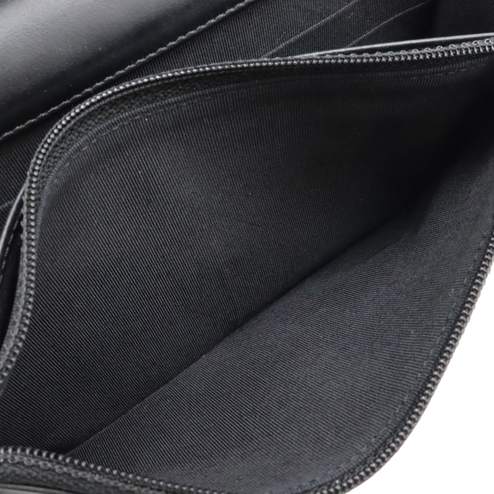 CHANEL Black Leather Logo Shoulder Bag - Picture 9 of 10